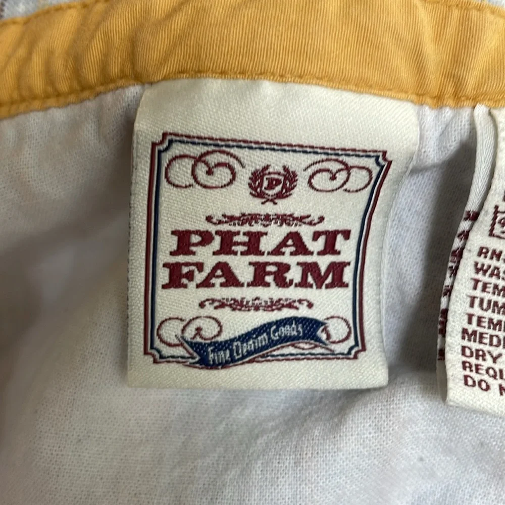 🧢 Vintage Phat Farm Plaid Shorts – Y2K Men’s Streetwear – Size 38 – 100% Cotton